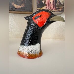 Vintage Painted Cast Metal Pheasant Head Bottle Opener by Scott Products Inc.‎